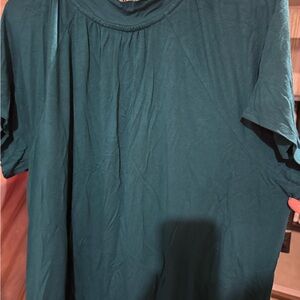 JM Collection Deep Green Blouse